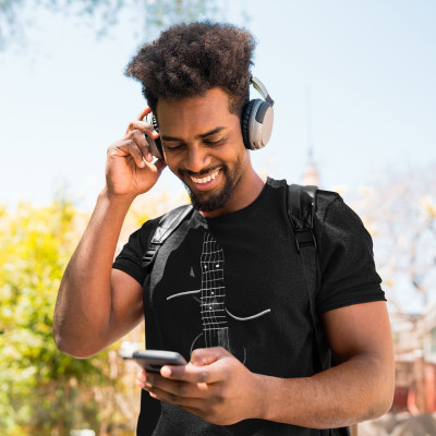 Pánské triko s potiskem kytara španělská