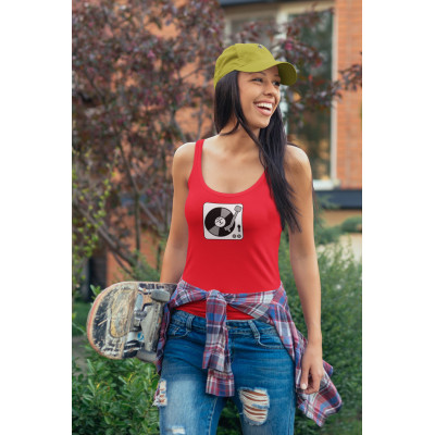 Dámské tílko s potiskem gramofon