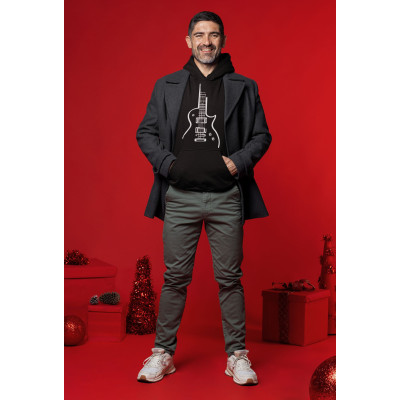 Pánská mikina s elektrickou kytarou