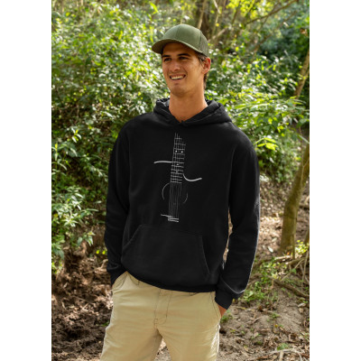 Pánská mikina s kapucí a obrázkem skyca kytary