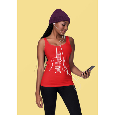 Dámské tílko s potiskem kytara