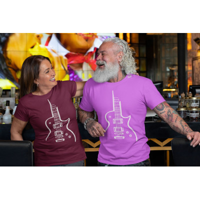 Triko pánské s potiskem elektrická kytara